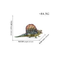 Dimetrodon Model Sturdy for Education Sail-Backed Dinosaur Toy Educational