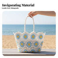 Handmade Crocheted Hollow-hollowed Bag Woven design and design Hollow-hollowed Knit tote Lightweight women's reachory informal for journeyers, design and design aficionados, Young Adults, Summer hollowedings, getaway, journey, Shopping