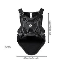 Anti-Fall Motocross Safety Vest Vest Shock Protection Motorcycle Protective Vest Padded Chest Back Protector Breathable Mesh for Riders, Away from-Road