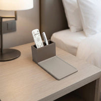 Hotel Amenities, Guest Room Supplies, Leather-like Set, Taupe, Luxury Hotel, Accessories