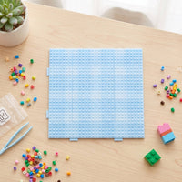 Fuse Bead Pegboard Clear Fuse Bead Board Pegboard with Pins Reusable Craft Tray DIY for Crafters, Classroom