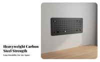 Easy Installation DIY Perforated Panel Multi-Purpose Pegboard Panel Kit Modular Design Storage Rack Versatile for Office Workers, Homeowners, Study Room, Bedroom, Kitchen, Entryway