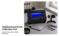 Multifunction Watch Timegrapher Blue Backlit Watch Timing Tester English Display Measurement Device Black
