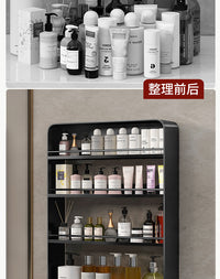 卫生间墙上置物架浴室厕所洗漱台化妆品壁挂式免打孔挂墙收纳架子