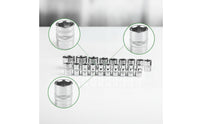 Hex Socket Set 1/2-Inch Tool Chrome Vanadium for Workshop, Mechanics, DIYers