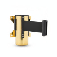 Stainless Steel Retractable Belt Barrier with Wall Bracket Space-Saving Wall-Mounted Belt Barrier Easy Installation Line Divider Professional for Facility Managers, Business Owners, Service Counters, Entrances, Maintenance Zones