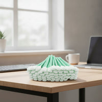 50 Pieces Rectangular Foam Cleaning Swab Stick Soft Foam Swab with Plastic and Foam Handle Precision Professional for Technicians