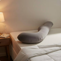 Full Body Maternity Pillow Removable and Washable Cover Side-Rest Support Cushion Support Pillow for Women