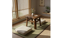 Square Wooden Tea Table Space Saving Tatami Tea Table No Assembly Home Furniture for Balcony, Guesthouse
