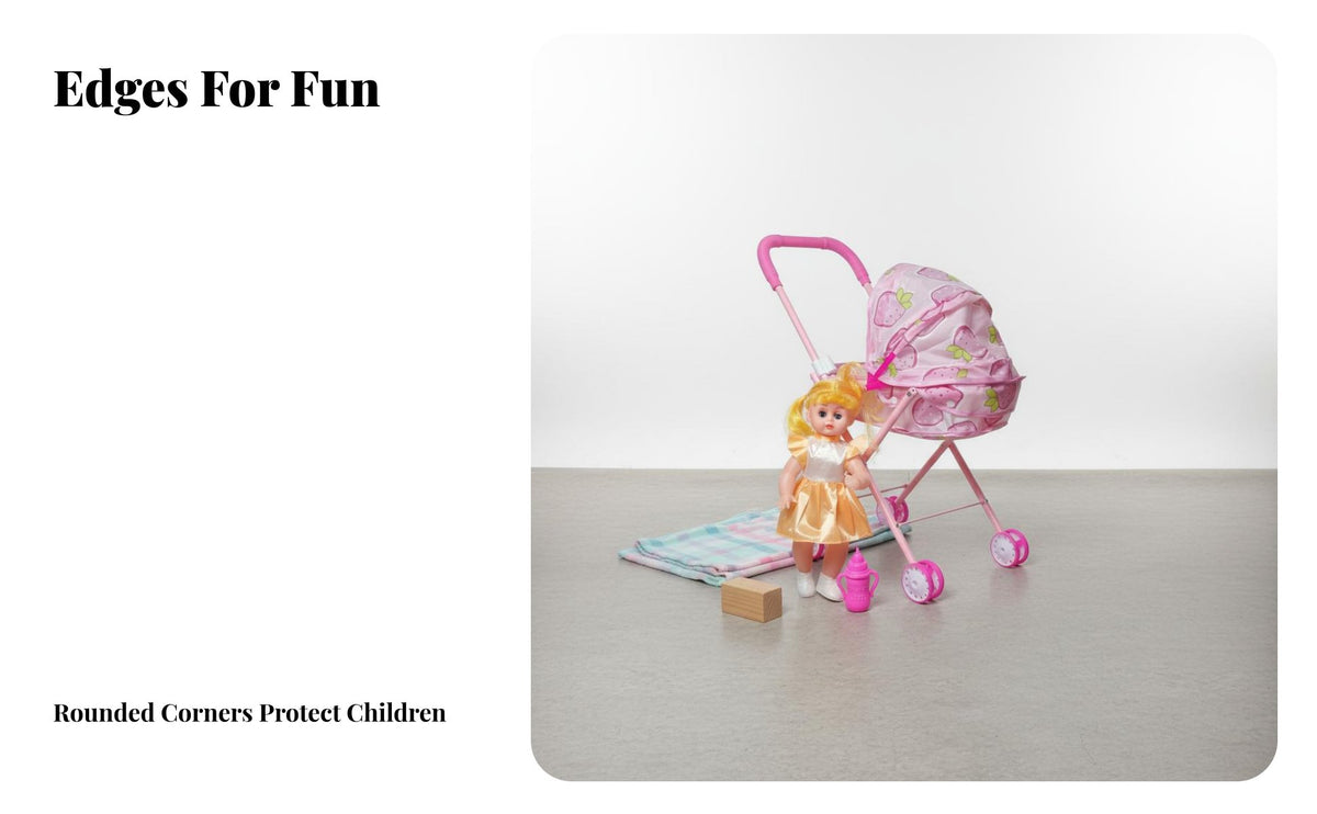 Realistic Design Doll and Stroller Set Long-Lasting Construction Talking Baby Doll with Pushchair Sturdy Frame for Toddlers