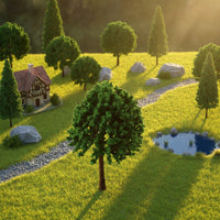 DIY Sand Table Fake Tree Realistic Texture Micro Landscape Tree Versatile Multiple Sizes Available for Wargamers, Wargaming Terrain