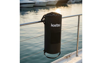 Vessel Garbage Bin Can with Hanging Straps Reusable Hanging Vessel Garbage Can Drawstring Portable Cylindrical Marine Waste Bin with Strap