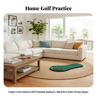Easy to Keep Indoor Putting Mat Roll-up Storage Golf Putting Mat Multi-Hole Design for Golfers, Beginners, Indoors, Office, Backyard