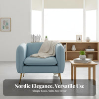 Removable and launderable slipcovers 3-Seater Couch Nordic design Upholstered 3-Person Settee Easy to Clean Sofa Minimalist Design for Apartment Dwellers, Small Families, Homeowners, Living Room, Lounge Area, Bedroom, Office