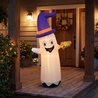 Outdoor Halloween Inflatable Ghost Standing Ghost Decoration with Lantern Bright Huge for Party Displays