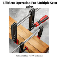 Industrial Grade F-Clamp Reinforced Design Heavy-Duty F-Clamp Ergonomic Handle Clamping Tool for DIY Enthusiasts, Carpentry, Furniture Assembly
