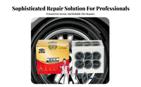 24 Pieces Permanent Solution Umbrella-Style Tire Plug Easy to Use Umbrella-Style Plug Tire Repair Kit Portable for Car Owners, Drivers