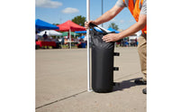 Cylindrical Sandbag Weight Bag Black Weight Bag with Handles Portable Sandbag with Handle Reusable for Event Planners, Canopy Anchoring