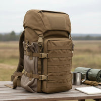 Outdoor Survival Backpack Multiple Pockets Large Capacity Hiking Rucksack for Campers, Hikers, Camping