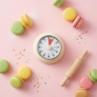 Cooking Timer Mechanical Kitchen Timer Magnetic Kitchen Timer Countdown Timer Manual Wind-up Timer Durable Metal Body Suitable for Baking Cooking Study