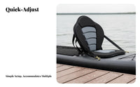 Padded Kayak Seat with Fore and Aft Fore and Aftrest Waterproof Detachable Paddleboard Fore and Aftrest Adjustable Straps Watersport Gear