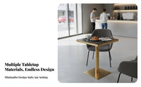 Easy to Clean Restaurant Dining Table Long-Lasting Quick-Service Cafeteria Table Waterproof Commercial Furniture Wear-Resistant for Cafe Owners, Milk Tea Shop