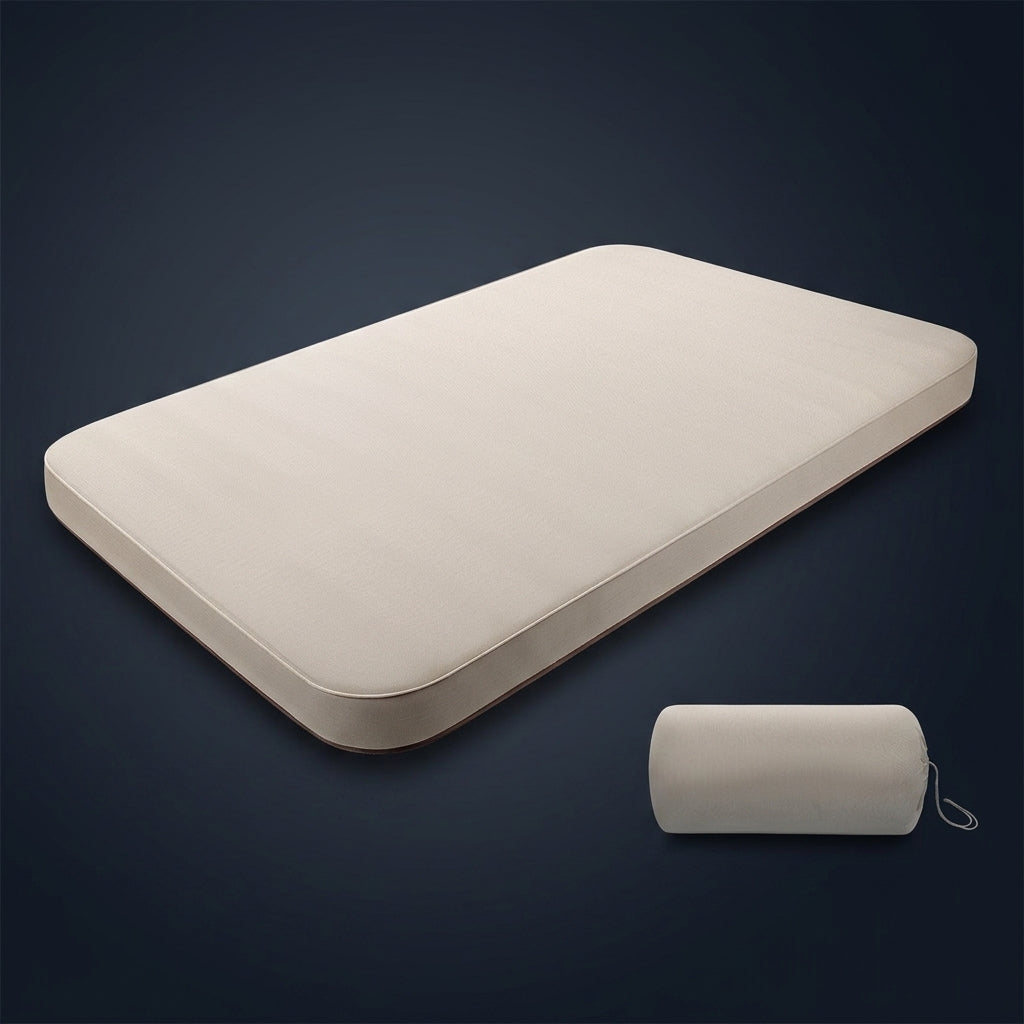 Inflatable Mattress and Air Bed for Car Camping, 10cm Thickness Air Mattress and Camping Mat, Single Inflatable Mattress, 200kg Weight Capacity