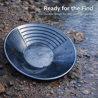 Gold Washing Pan and Trowel Set, Lightweight Portable Panning Kit for Outdoor Adventure, Gold Prospecting Pan for River Prospecting