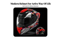 Full Face Helmet DOT Approved Aerodynamic High-Strength Shell Riding Gear for Motorcyclists, Men, Four-Season Use, Traveling