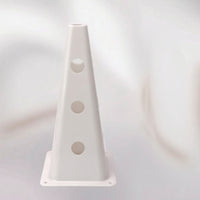 Plastic Training Cone 30 Cm Cone with Side Openings Sports Cones Multipurpose Practice Cones Tapered for Coaches