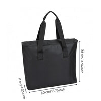 Allcomplete Computer Bag Black Twin-Handle Computer Bag Carrying Case Structured Plain