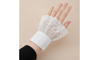Lace Sleeve Cuffs Flared Lace Wrist Cuffs Delicate Apparel for Women