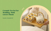 Ceramic Chinese Tea Set, Teapot and Teacups, Wedding Gift