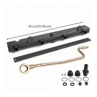 Black Fuel Kit Aftermarket Fuel with Mounting Bar High-Performance Auto Part Billet for Car Builders