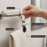 Towel Clip and Beach for Drying Clothes, Heavy Duty Bath Holder with Foldable Design