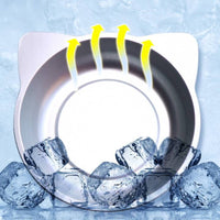 Aluminum Pet Bed Heat-Dissipating Cooling Feline Bed Rolled Rim for Small Dogs