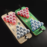 Easy to Assemble Football Drinking Game Board Interactive Tabletop Football Game with Cups Arcade-Style Toy Sturdy for Adults