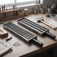 Iron Casting Cast with Wooden Handle Compact for Metalsmiths