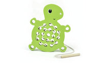 Wooden Threading Turtle Fine Motor Wooden Threading Board Lacing Board with String Child-Centered Activity Puzzle Educational