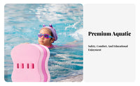 Ultra Buoyant A-Shape Kickboard Long-Lasting Learn to Swim Buoyancy Aid Board Non-Slip Grip for Children, Beginners, Water Park, Lake, Beach