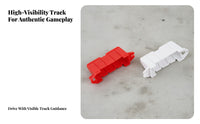 120 Pieces Road Barrier Interlocking Road Barrier Realistic Detail Layout Accessory for Remote-Control Car Tracks