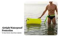 Buoyancy Support Swimming Safety Buoy with Dry Bag Waterproof Storage Tow Buoy High Visibility for Triathlon Training, Rafting, Kayaking