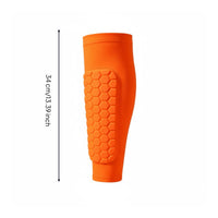Shin Guard Sleeve Tapered Honeycomb Shin Guard Easy to Sports Gear Protection for Football