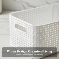 Imitation Rattan Basket Multi-Functional Storage container adaptable for home dwellers