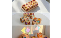 7 Pieces Wooden Gem Blocks Educational Toy Educational Method for Playroom