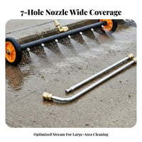 Quick Connect Car Underbody Washer Adjustable Spray Direction Car Underbody Power Washer Heavy-Duty Construction for Driveways, Sidewalks