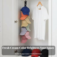 Wall Mounted Hat Holder No-Drill Installation Hanging Hat Rack for Dorm Room