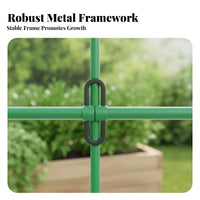 Multi-Purpose Vegetable Support Rack Sturdy Construction Adjustable Plant Support Long-Lasting Garden Trellis Weather-Resistant for Gardeners, Home Growers, Homeowners, Backyard, Greenhouse, Balcony, Patio
