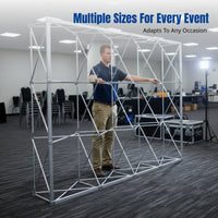 Aluminum Alloy Mesh Display Stand, Foldable Poster Frame, Windproof Outdoor Backdrop, Personalized Event Wall