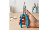 6-in-1 Bail Making Comfortable Wire Looping Tool with Mandrel Polished